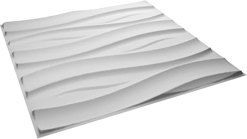Miniatura 6 de Ekena Millwork WP20X20SSWH-CASE-20 19 58 pulgadas de ancho x 19 58 pulgadas de alto Swell EnduraWall Decorativo 3D Panel Cubre 53.49 pies cuadrados