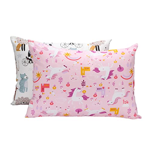 Lihabilal Toddler Pillow,One 13X18 Soft Toddler Pillow With Two 100% Organic Cotton Pillowcases,Toddler Pillow For Sleeping For Boys And Girls Perfect For Travel, School, Nap - Crib Pillow #TOP7