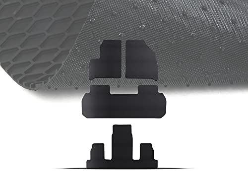 Tapis de sol voiture noir compatible Chevy Traverse 2018-2024 caoutchouc 8739815