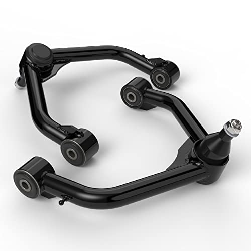 Tezlcad 2 Pcs 2-4" Black Front Upper Control Arms For 2006-2022 Ram 1500 With Ball Joint, Adjustable Suspension Kit Tubular Arms Lift 2 To 4 Inch, Replacement Oem Factory Suspension Arms #TOP6