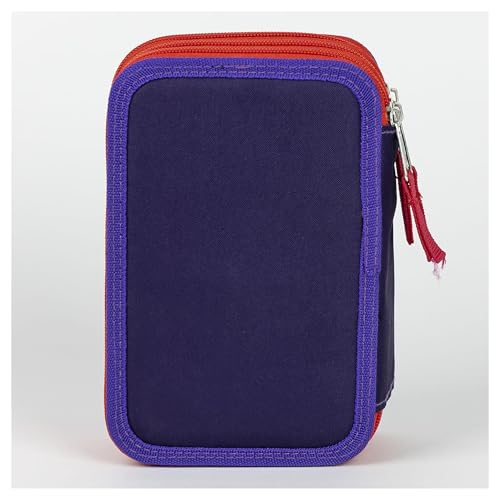 Trousse de rangement Sonic triple compartiment zippé avec fournitures - 2