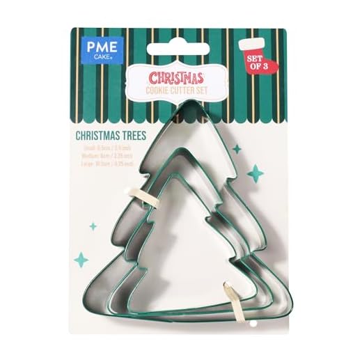 PME Noël Emporte-pièces - Sapins de Noël (3 pièces)