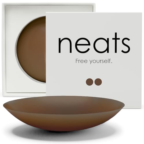 NEATS Nipple Covers for Women Reusable & Hypoallergenic Silicone Pasties Adhesive Breast Petals (Mocha 8cm)