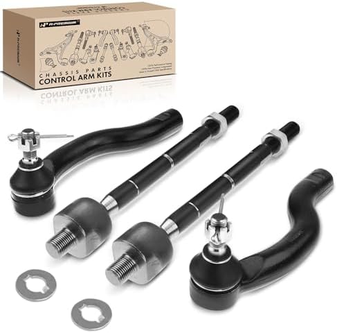 A-Premium Front Inner & Outer Tie Rod End Kit – Set Of 4 For Chevy Tracker, Geo Tracker, Suzuki Sidekick (1989-1998)