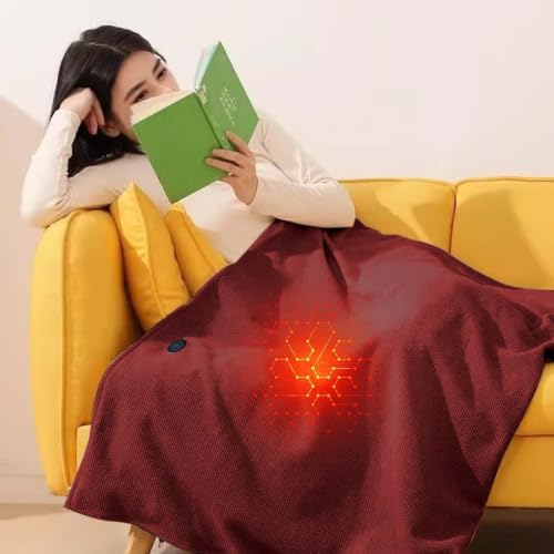 Lovskoo 59"x31" Wearable USB Heated Blanket Electric Heated Throw Blanket - image 5