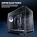 Antec C5 Curve ARGB, Mid-Tower ATX PC Case, Curved Tempered Glass Front & Side Panels, 4 x 120mm ARGB PWM Fans Included, Supports Up to 10 Fans, 360mm Radiator Support, Type-C 3.2 Gen 2