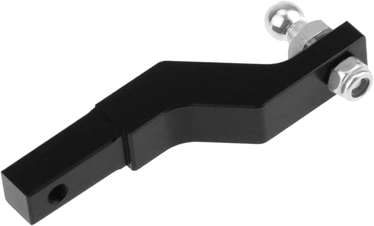 ShareGoo CNC Aluminum Trailer Tow Trailer Drop Hitch Receiver Upgrades Parts Compatible with Traxxas TRX-4 Trail 1/10 RC Crawler Car Truck