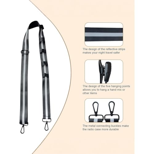 Arnés de walkie talkie con hebillas de metal y ajuste antibalanceo 3