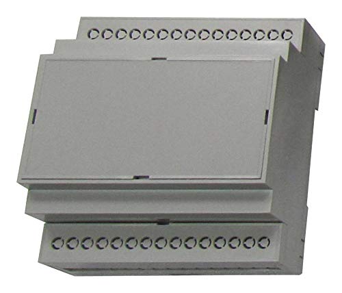 Image of Din Rail Enclosure, ABS, Grey, Enclosures & 19" Cabinet Racks