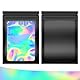 Mylar Bags 60 Stk Baggys Baggies Folienbeutel Zip Beutel Wiederverschließbare Beutel 8 * 13cm Mylar Beutel Schwarz Tasche Druckverschlussbeutel mit Transparentem Fenster für Schmuck Süßigkeit