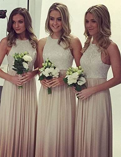 Kissey Prom Two Piece Sage Green Bridesmaid Dresses Long For Women Lace Chiffon Wedding Guest Evening Gown Us2 #TOP1