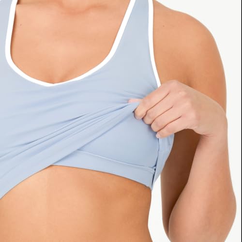 Image of YITTY Active Sports Bra Tank, Tank Top for Women with Built-in Bra, Racerback, Removable Cups, Low-Impact Yoga and Gym