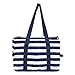Akozon Cikonielf Blue Stripe Cestino da picnic in poliestere Borsa termica grande portatile per barbecue Campeggio Pesca Accessori per barbecue