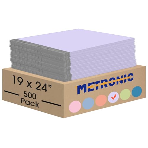 Image of Metronic Poly Mailers 19x24 Inch 500 Pcs, Large Shipping Bags for Clothes, Shipping Envelopes for Small Business, Strong Adhensive Mailing Bags, Lilac Purple