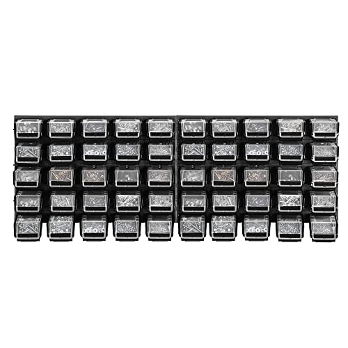 Kadax Estantería Para Taller, 116 X 39 Cm, De Plástico Resistente, Sistema De Almacenamiento Resistente A Los Rayos Uv, Paneles De Pared Extensibles, Taller O Jardín Negro, 50 Piezas Kadax Estantería Para Taller, 116 X 39 Cm, De Plástico Resistente, Sistema De Almacenamiento Resistente A Los Rayos Uv, Paneles De Pared Extensibles, Taller O Jardín Negro, 50 Piezas