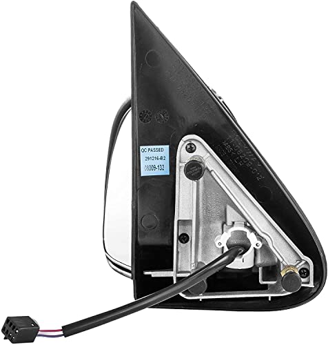 Left Driver Side Mirror For Chevy Avalanche Silverado Gmc Sierra 1500 2500 (1999 2000 2001 2002) Chrome Non-Heated Power Operated Folding Outside Rear View Door Mirror - Gm1320174 #TOP1