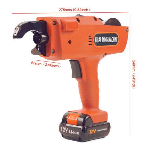 Macchina automatica Rebar Tying Machine Legatrice per calcestruzzo armato con linea a batteria per legare filo metallico+linea Legatrice di rinforzo 12V 8-34mm arancione