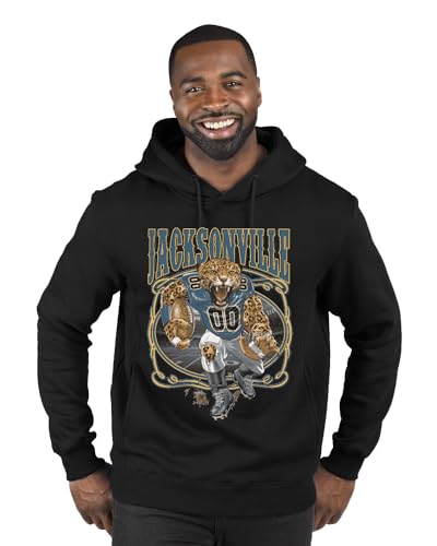 Wild Bobby Jacksonville Fan | Jax Fantasy Football Sports Premium Graphic Hoodie Sweatshirt, Black, 3X-Large
