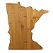 Totally Bamboo State Cutting & Serving Board, Minnesota, 100% Bamboo Board for Cooking and Entertaining