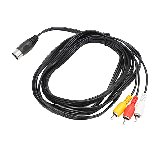 Cavo da 8 Pin Mini Din a 3, 9,8 Piedi Mini Din 8 Pin Maschio a 3 Maschio Cavo Adattatore di Prolunga Video per DVD, HDTV, Lettori CD