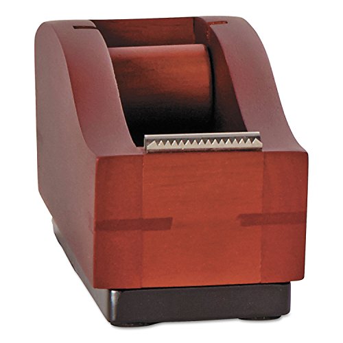 Rolodex Executive Wood Line II Tape Dispenser, Mahogany (19280)