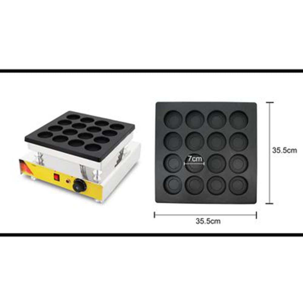 16 Hole Commercial Taiwan Red Bean Cake Wheel Machine Automatic Wheel Cake Making Machine Pie Maker Snack Equipment With CE (110V)