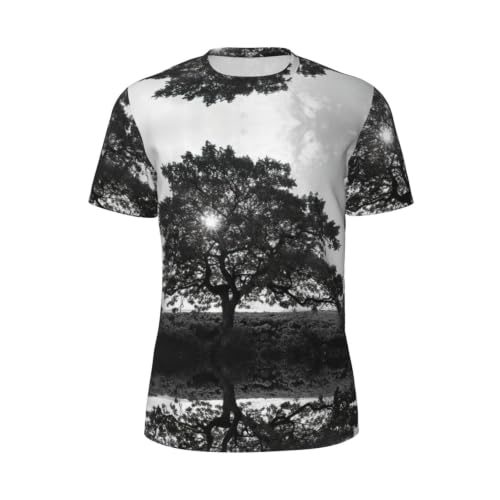 T-shirt en maille Tree Art pour homme idéal en terrasse ou bureau