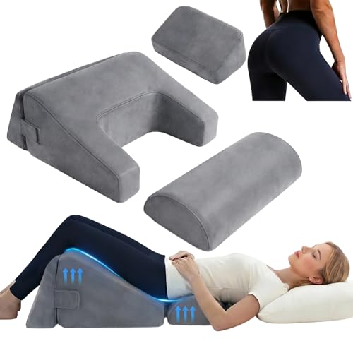 CACLSF BBL Pillow After Surgery for Sleeping 4-in-1 Brazilian Butt Lift Surgery Recovery Set Post-Op Support Cushion for Comfortable Rest Adjustable BBL Bed Cushion BBL Recovery Must Haves