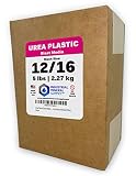 Urea Plastic Blast Media - Mesh Size 12/16 - Plastic Abrasive for Stripping Paint and Removing Coati