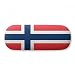 Norway National Flag Europe Country Glasses Case Eyeglasses Clam Shell Holder Storage Box