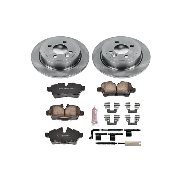 Image of PowerStop Rear Brake Kit for Mini Cooper 2007-10 - Z17 Ceramic Brake Pads & Disc Rotors Replacement, KOE6281