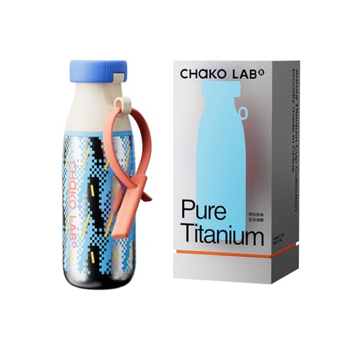 CHAKO LAB Insulated Ti Water Bottle with Two Strap (Sunny)