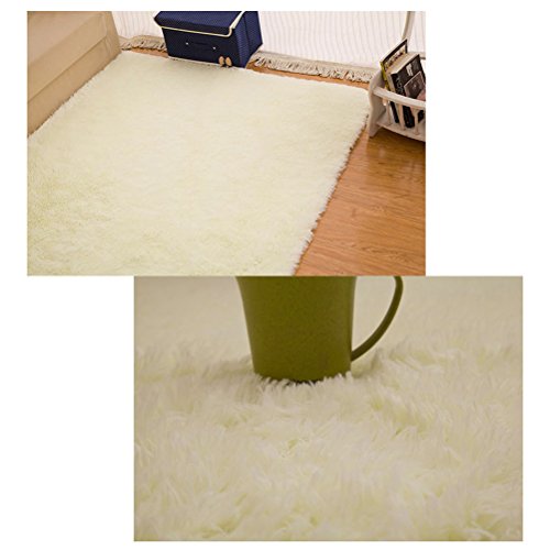 Tapete para quarto VORCOOL super macio área moderna tapete sedoso liso tapete para área de jogos par
