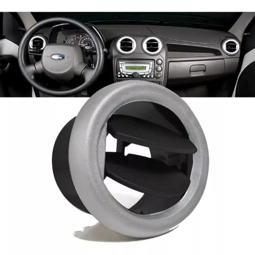 Difusor de Ar Ka Hatch/Sedan 2008 a 2013 Preto com Aro Prata