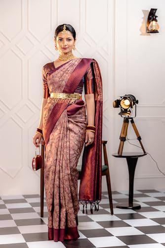 Image of Avantika Fashion Women's Kanjivaram Soft Silk Banarasi Sarees With Blouse Piece