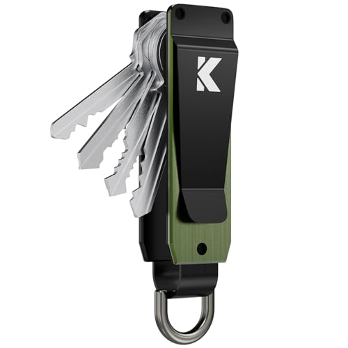Keymarx Key Organizer for Men Compact Key Holder Minimalist Key Case Metal Key Chain Key Holder for Keychain Secures 2-5 Keys