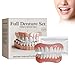 Set Di Protesi In Silicone Morbido, Set Per Dentiera Completa, Kit Di Riparazione Per Protesi Per Uomini E Donne, Vestibilità Comoda, Impermeabile Senza Cuciture Naturali Denture modification immagine