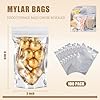 100 PACK Mylar Bags for Food Storage and Resealable Bags for Small Business Packaging Supplies Great for Party Favor Food Storage Bags(Silver, 3x6Inches)