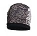 Hot Leathers Assassin Gangster Skull HD Sub Cap Beanie Knit Black White Grey Khc1017