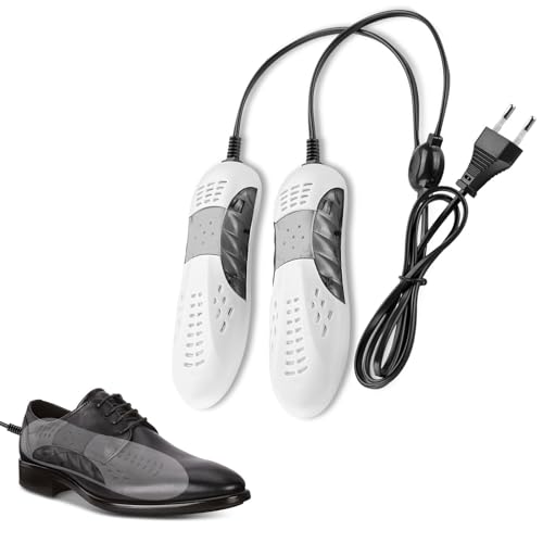 Asciugascarpe Elettrico Portatile Flintronic - Riscalda, Asciuga E Deodora Scarpe, Con Luci UV, Per Tutti I Tipi