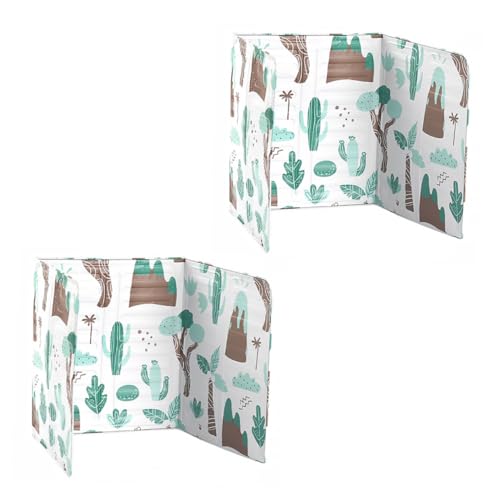 Toyvian 2 Piezas Protector contra Salpicaduras de Aceite para Cocina Paneles Aislantes de Aluminio Resistente al Calor Barrera Antisalpicaduras para Estufa Fácil Instalación Colores