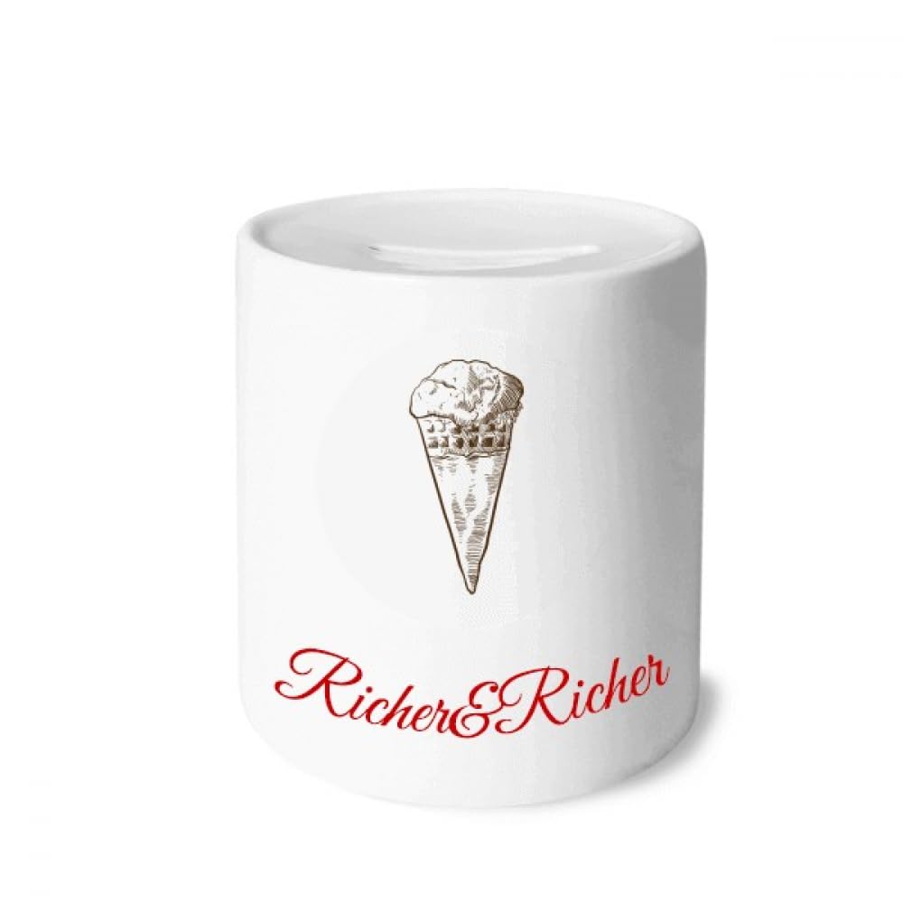 Saving box coin sketch ice sweet illustration tirelire riche rangement
