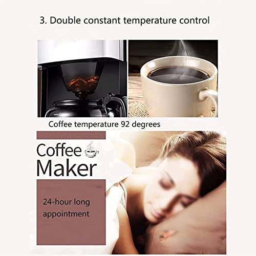 VVHUDA Filterkaffeemaschine, Edelstahl-Tropfkaffeemaschine, Brühstärkekontrolle, Warmhalteplatte, 900 W, professionelle Espressomaschine für Cappuccino/Latte/Moka small Gift 4 VVHUDA Filterkaffeemaschine, Edelstahl-Tropfkaffeemaschine, Brühstärkekontrolle, Warmhalteplatte, 900 W, professionelle Espressomaschine für Cappuccino/Latte/Moka small Gift