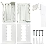 Amazing Drapery Hardware 2.5 Inch Pocket Rod Brackets - Adjustable 3.5 to 6 Inch Clearance, Universal for Wide Pocket Rods - 1 Pair with Screws and Plugs