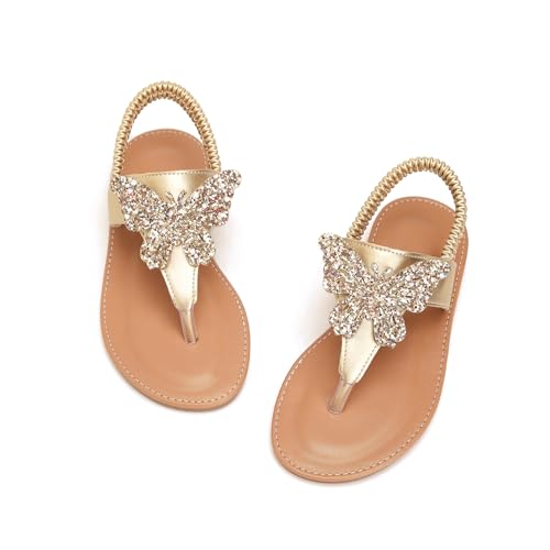 Image of Toddler Girls Sandals Summer Flats Dress Shoes for Baby Little Kids Girl