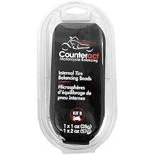 Counteract KIT-B Motorcycle Do It Yourself Tire/Wheel Balancing Beads Kit - 1 1oz 1 2oz DIY Bead Bags, 2 Valve Caps and Cores, 1 Core Remover, Injector Bottle