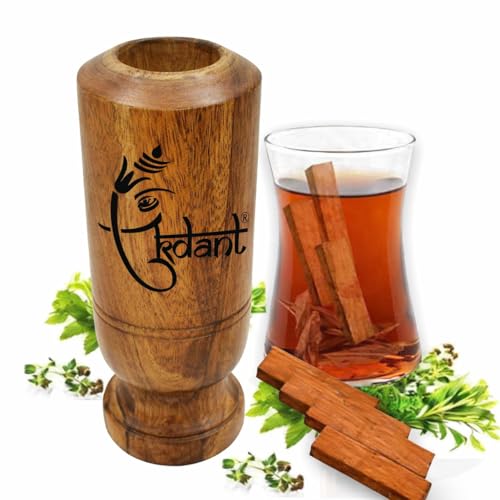 Image of Vijaysar Wooden Tumbler Glass for Water | Traditional Ayurvedic Wood Cup | Natural Herbal Drinkware for Daily Wellness