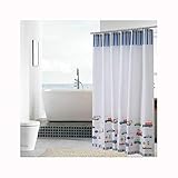 Daesar Anti-Schimmel Duschvorhang 100x180 Autos 3D Vintage Duschvorhang aus Polyester-Stoff