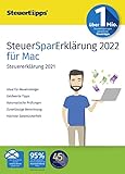 SteuerSparErklärung 2022, Schritt-für-Schritt Steuersoftware für die Steuererklärung 2021, CD-Version für Mac (ab 10.14 Mojave) in frustfreier Verpackung (FFP)