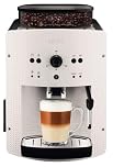 Krups Roma, Cafetera superautomática, Depósito de agua 1,6 L, 3 niveles de temperatura, 3 niveles de intensidad, 15 bares, Molinillo cónico de metal, Panel de control fácil, Blanca, EA8105